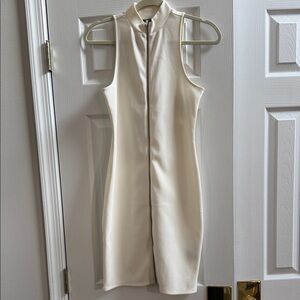 Express Cream Mini Dress